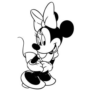 Disegno di Minnie Disney da colorare