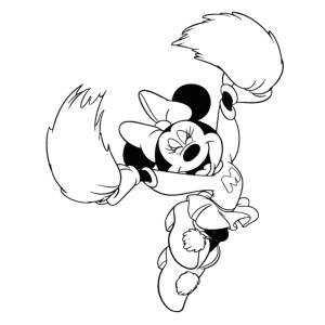 Disegno di Minnie Pon Pon da colorare