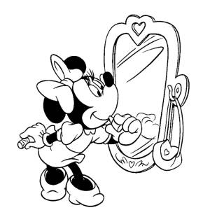 Disegno di Minnie Vanitosa da colorare
