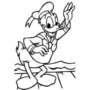 Disegno di Paperino da colorare