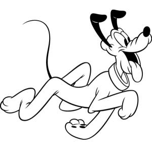 Disegno di Pluto da colorare