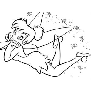 Disegno di Trilly con Stelline da colorare