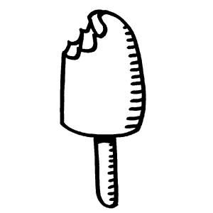 Disegno di Gelato da colorare