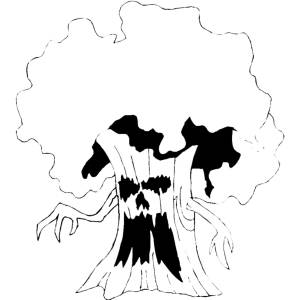 disegno di Albero Stregato da colorare