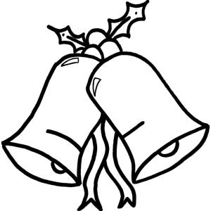 Disegno di Campane di Natale da colorare