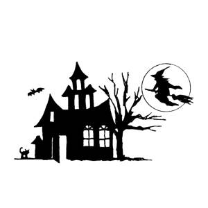 Disegno di Castello di Halloween da colorare