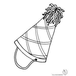 Disegno di Cappellino per Feste da colorare