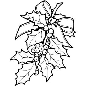 Disegno di Decorazioni Natalizie da colorare