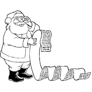 Disegno di Letterina a Babbo Natale da colorare