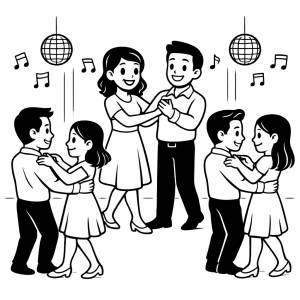 disegno di Sala da Ballo da colorare