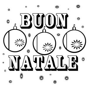 Disegno di Buon Natale da colorare