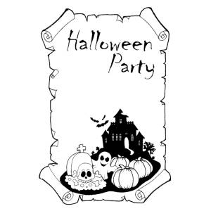 disegno di Halloween Party da colorare
