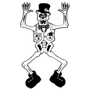 disegno di Scheletro da colorare