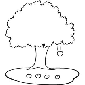 Disegno di Albero di Mele da colorare