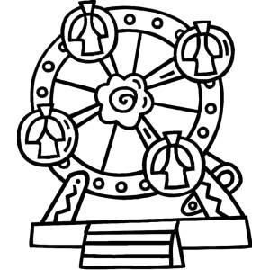 Disegno di Giostra Panoramica da colorare