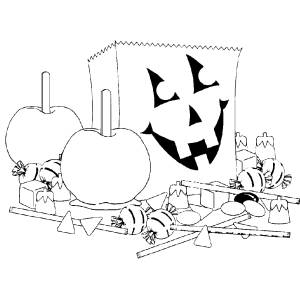 Disegno di Dolcetto o Scherzetto da colorare