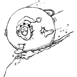 Disegno di Palla di Neve da colorare