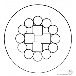 Disegno di Mandala 6 da colorare