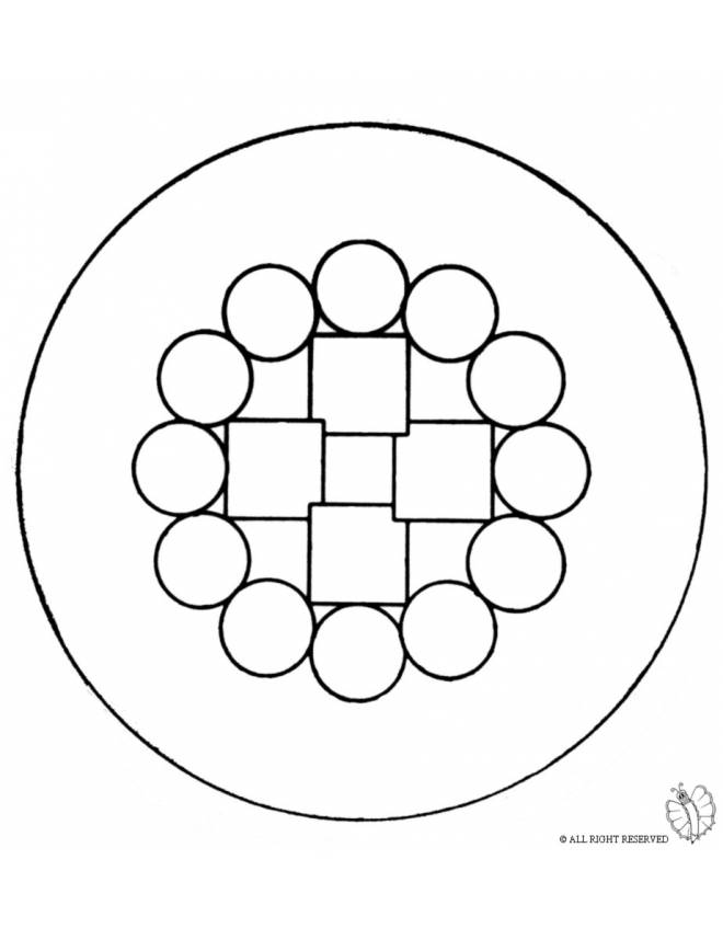 disegno di Mandala 6 da colorare