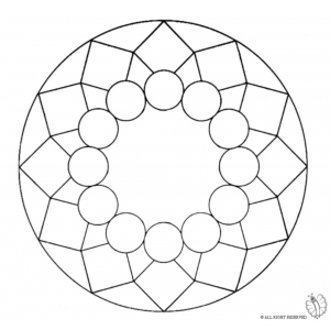 Disegno di Mandala 8 da colorare