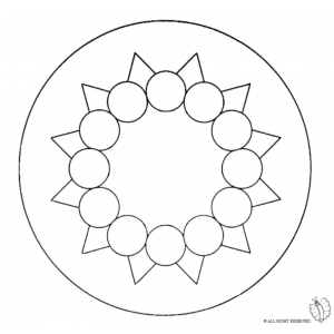 Disegno di Mandala 9 da colorare