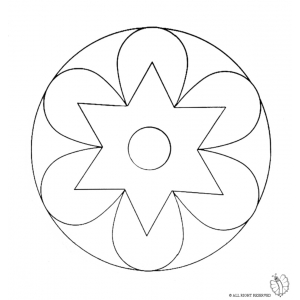 Disegno di Mandala 2 da colorare