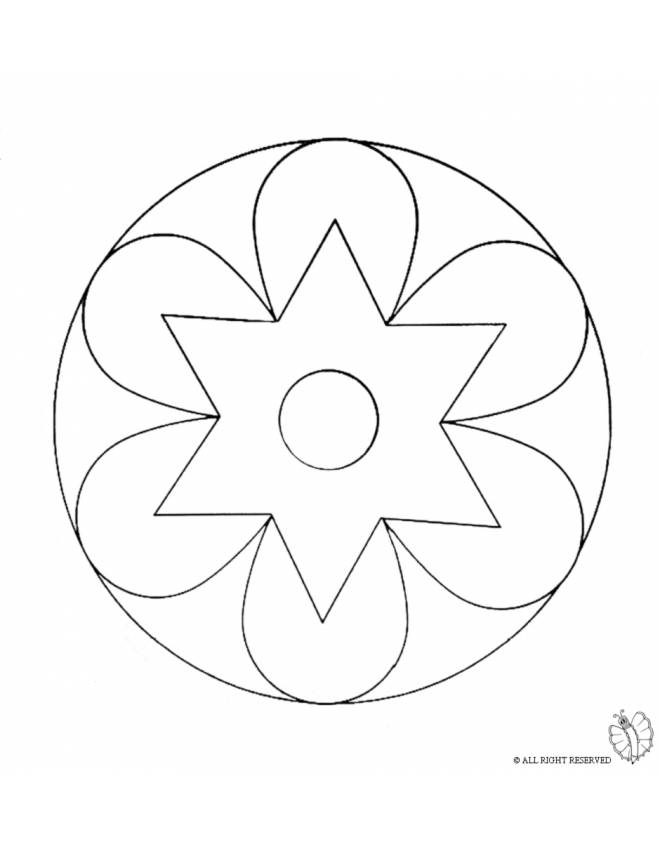 disegno di Mandala 2 da colorare