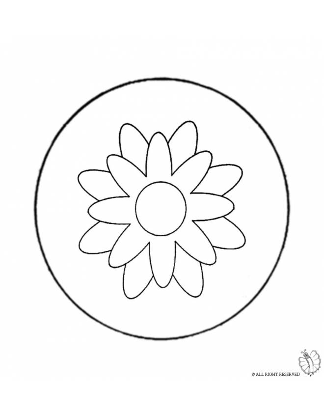 disegno di Mandala 4 da colorare