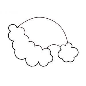 Disegno di Cappello di Natale da colorare