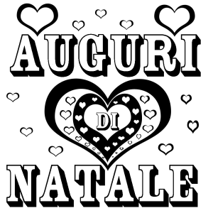 Disegno di Auguri Di Natale da colorare