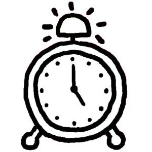 Disegno di Orologio Sveglia da colorare