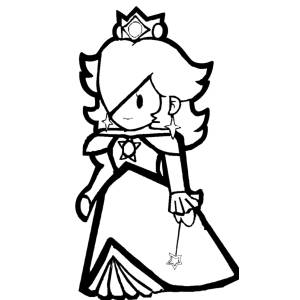 Disegno di La Principessa Rosalina da colorare