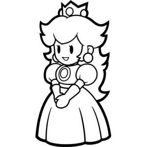 Disegno di Peach da colorare