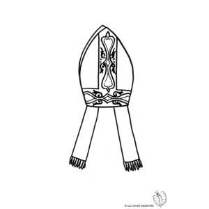 Disegno di Copricapo Religioso da colorare