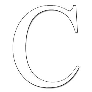 Disegno di Lettera C da colorare