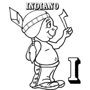 Disegno di Scheda Lettera I da colorare