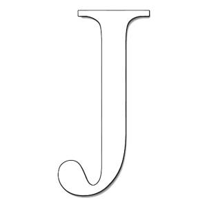 Disegno di Lettera J da colorare