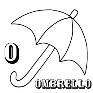 Disegno di Scheda Lettera O da colorare