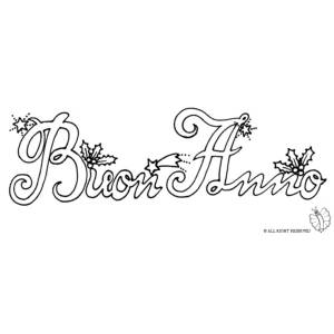 Disegno di Buon Anno da colorare