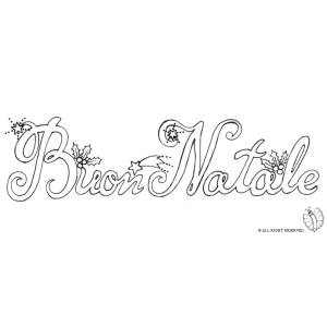 Disegno di Buon Natale da colorare