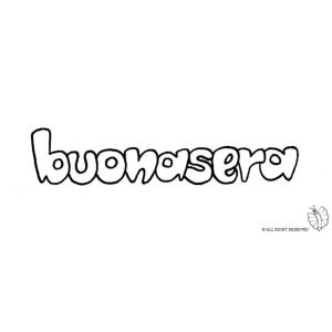 Disegno di Buonasera da colorare