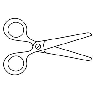 Disegno di Le Forbici da colorare