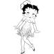 Disegno di Betty Boop Hawaii da colorare