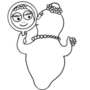 Disegno di Barbabella allo Specchio da colorare