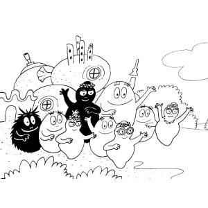 Disegno di Barbapapà da colorare