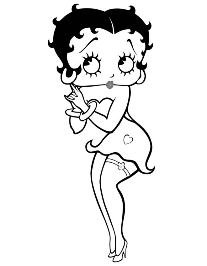 disegno di Betty Boop da colorare