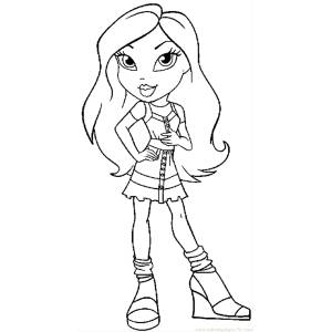 Disegno di Bratz da colorare