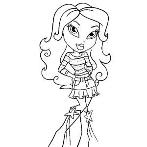Disegno di Bratz da colorare