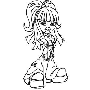 Disegno di Bratz da colorare