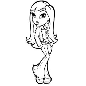 Disegno di Bratz da colorare